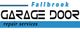 Logo for Fallbrook Garage Door Repair Services, featuring blue and black text.