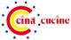 Logo "Cinà Cucine" con stelle blu attorno a una "C" rossa e gialla.