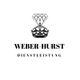 Logo mit Diamant, Krone und Text: "Weber-Hurst Dienstleistung".