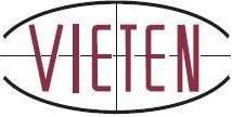 Logo mit rotem Text "VIETEN" und ovalem schwarzen Rahmen.