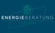 Logo mit Text "Energieberatung C. Kaufmann", Haus- und Blatt-Symbol darüber.