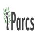 Logo van Parcs: mensfiguur in boomvorm naast de tekst "Parcs".