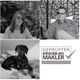 Vier Bilder: Frau, Mann, Hund, Logo "Geprüfter Immobilienmakler".