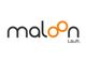 Logo mit dem Text "maloon", wobei "oo" orange ist. Darunter steht in Schwarz "Läuft.".
