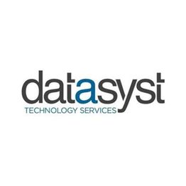 Logo of Datasyst Technology Services with stylized font.