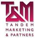 Logo von Tandem Marketing & Partners in pinkfarbenen Buchstaben auf weißem Hintergrund.