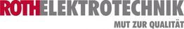 Logo von Roth Elektrotechnik, Slogan: "Mut zur Qualität".