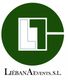 Logo de Liébana Events S.L., letra "L" blanca en círculo verde.