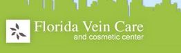 Logo of Florida Vein Care and Cosmetic Center on a green background with a stylized leaf symbol.