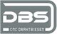 Grau-weißes Logo mit der Aufschrift "DBS CNC DRAHTBIEGEN".