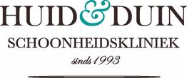Logo van Huid & Duin Schoonheidskliniek, sinds 1993, met sierlijke letters.