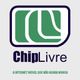 Logo verde e branco do ChipLivre com texto: "A internet móvel que não acaba nunca".