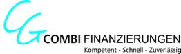 Logo: "Combi Finanzierungen" mit Slogan "Kompetent - Schnell - Zuverlässig" und zwei stilisierten Cs.