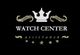 Logo "Watch Center Assistance" con corona bianca, dettagli dorati e cinque stelle sotto.