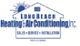 Logo for Long Beach Heating & Air Conditioning, Inc. with a house and sun design.