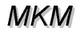 Text "MKM" in schwarzer Schrift mit grauem Schatten auf weißem Hintergrund.