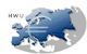 Abbildung von Europa mit Euro-Symbol darüber, Text "HWU" oben links.