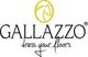 Gallazzo-Logo mit Pferdekopf-Symbol und Slogan „dress your floors“.