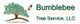 Bumblebee Tree Service logo with a tree and bee icon, labeled "Fully Licensed & Insured."