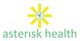 Logo of Asterisk Health with a sun and leaf design above the company name in green text.