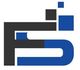 Logo mit den Buchstaben "FS" in Schwarz und Blau, stilisierte Quadrate oben rechts.