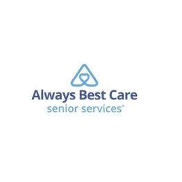 Logo of "Always Best Care Senior Services" with a heart in a triangle above the text.