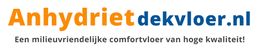 Logo met tekst: "Anhydrietdekvloer.nl - Een milieuvriendelijke comfortvloer van hoge kwaliteit!"