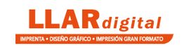 Logo de LLAR digital, servicios de imprenta, diseño gráfico e impresión gran formato.