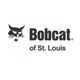 Logo with a bobcat face and the text "Bobcat of St. Louis" in bold, black font.