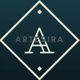 "Logo con letra 'A' en un rombo azul oscuro con texto 'ARTESIRA' detrás."