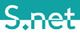 Logo mit stilisiertem Text "S.net" in Türkis auf weißem Hintergrund.