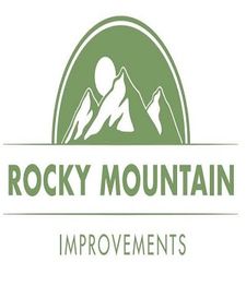 Logo with green mountains and text: "Rocky Mountain Improvements."