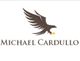 Logo con aquila marrone in volo sopra il testo "Michael Cardullo".