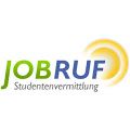 Logo von JOBRUF Studentenvermittlung mit gelben Halbkreis-Elementen.