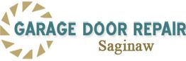 "Logo for Garage Door Repair Saginaw with a circular design element on the left."