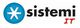 Logo con asterisco blu e testo "sistemi IT" in nero e rosso.