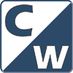 Blau-weißes Logo mit den Buchstaben C und W, diagonal angeordnet.