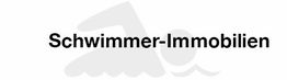 Logo: Schriftzug "Schwimmer-Immobilien" mit stilisierter Schwimmer-Silhouette im Hintergrund.