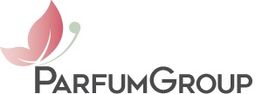 Logo der ParfumGroup mit einem stilisierten Schmetterling.