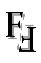 Schwarz-weiße stilisierte Buchstaben "F" und "H" übereinander mit Schatteneffekt.