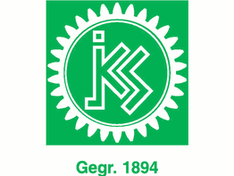 Logo mit Zahnrad und den Buchstaben "KS" in Grün, darunter "Gegr. 1894".