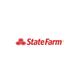 State Farm logo with red text and three red ovals on a white background.