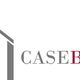 Logo CaseBelle con linee verticali rosse e grigie stilizzate a forma di casa.