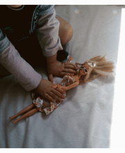 Der Shiatsu Nachwuchs probt schon mal mit der Puppe