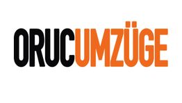 Schwarzer Text "ORUC" und orangefarbener Text "UMZÜGE" auf weißem Hintergrund.