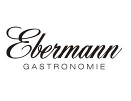 Schriftzug "Ebermann Gastronomie" in eleganter, schwarzer Schrift auf weißem Hintergrund.