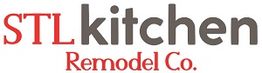 Logo of STL Kitchen Remodel Co. with red and gray text.