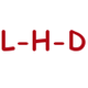 Rote Buchstaben "L-H-D" auf weißem Hintergrund.