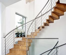 Faltwerktreppe Segmentbogentreppe