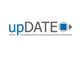 Logo mit dem Text "upDATE" und einem blauen Quadrat mit Pfeil.